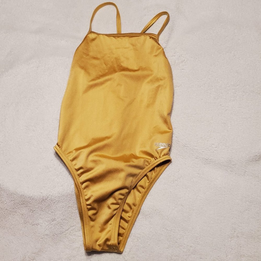 Speedo Gold Swimsuit - Size 28